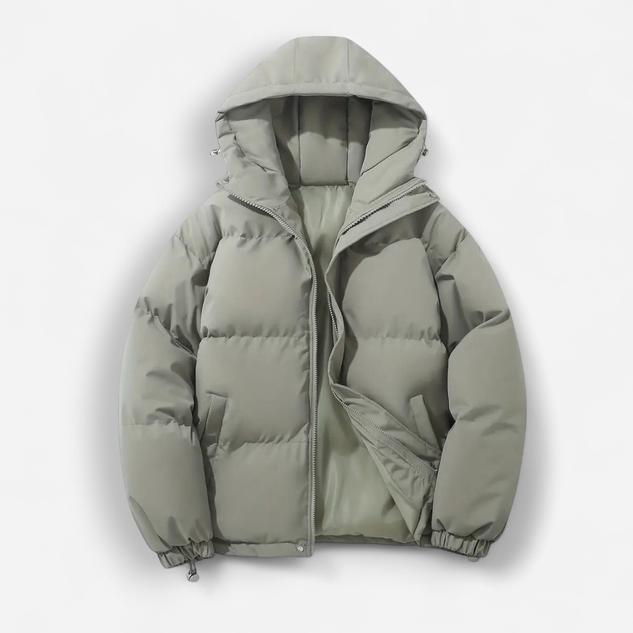 Puffer Damenjacke in einfarbigem Design