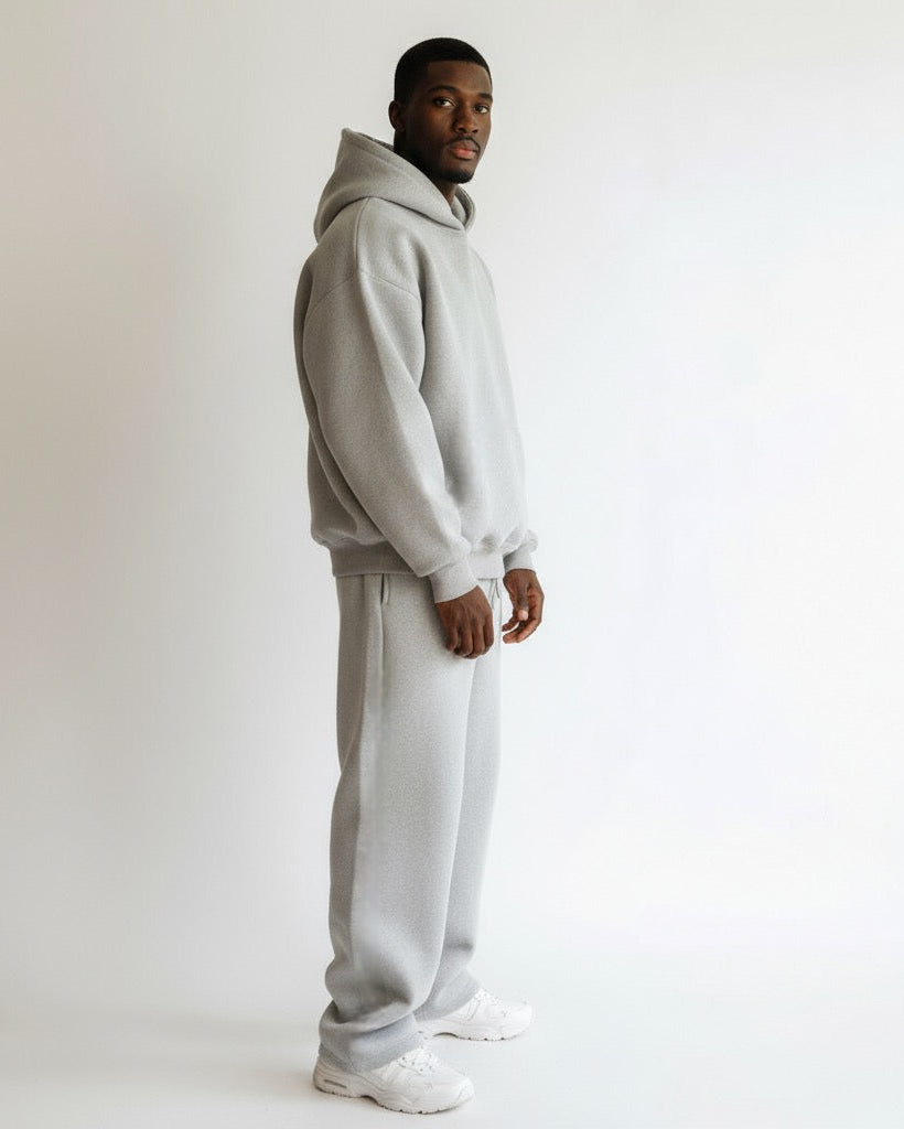 Oversized Loungewear Set für Herren mit Kapuzen Sweatshirt und Jogginghose