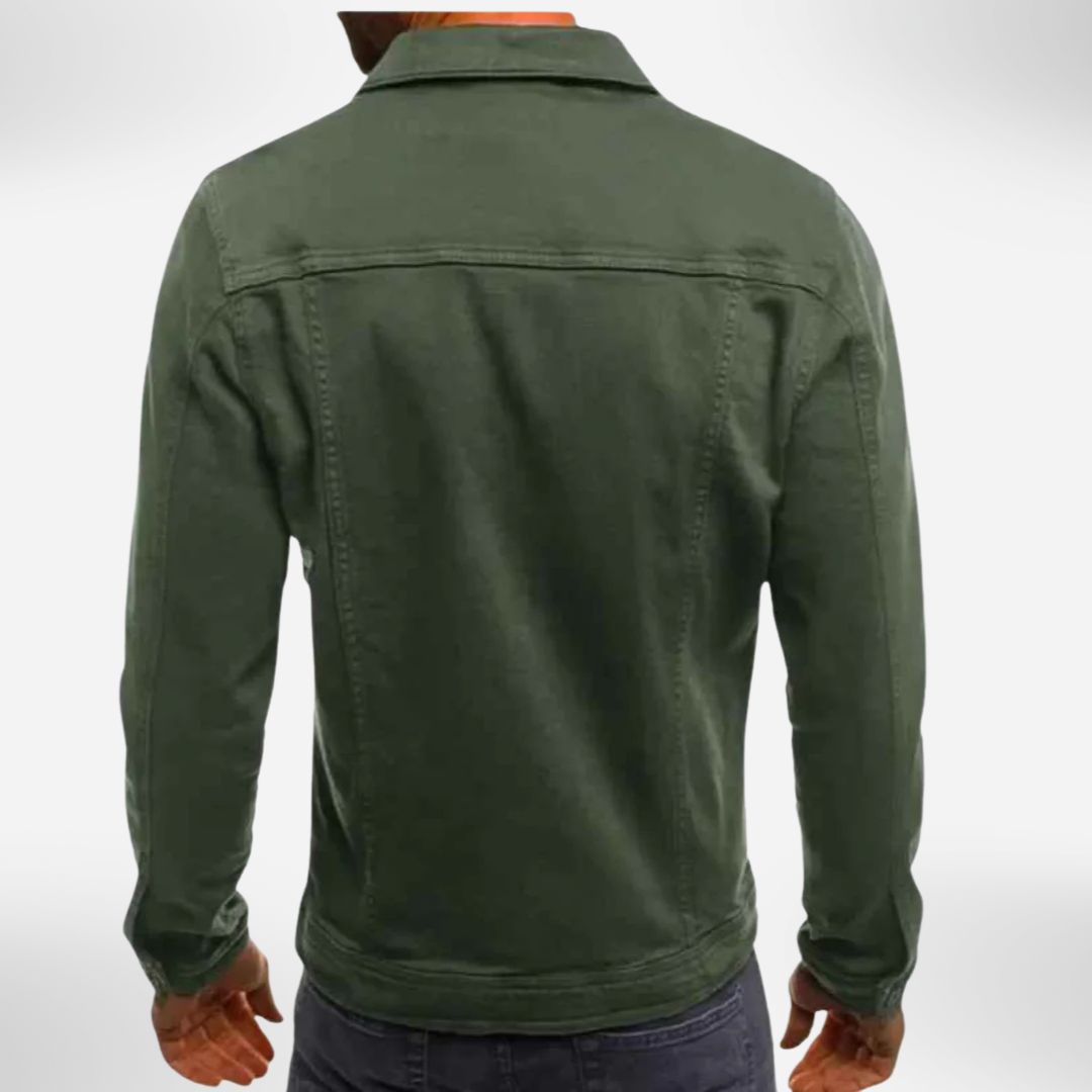 Hemdjacke aus reiner Baumwolle für Herren | Übergangsjacke