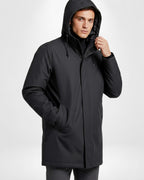 Gefütterter Herren Parka im Pendler-Stil