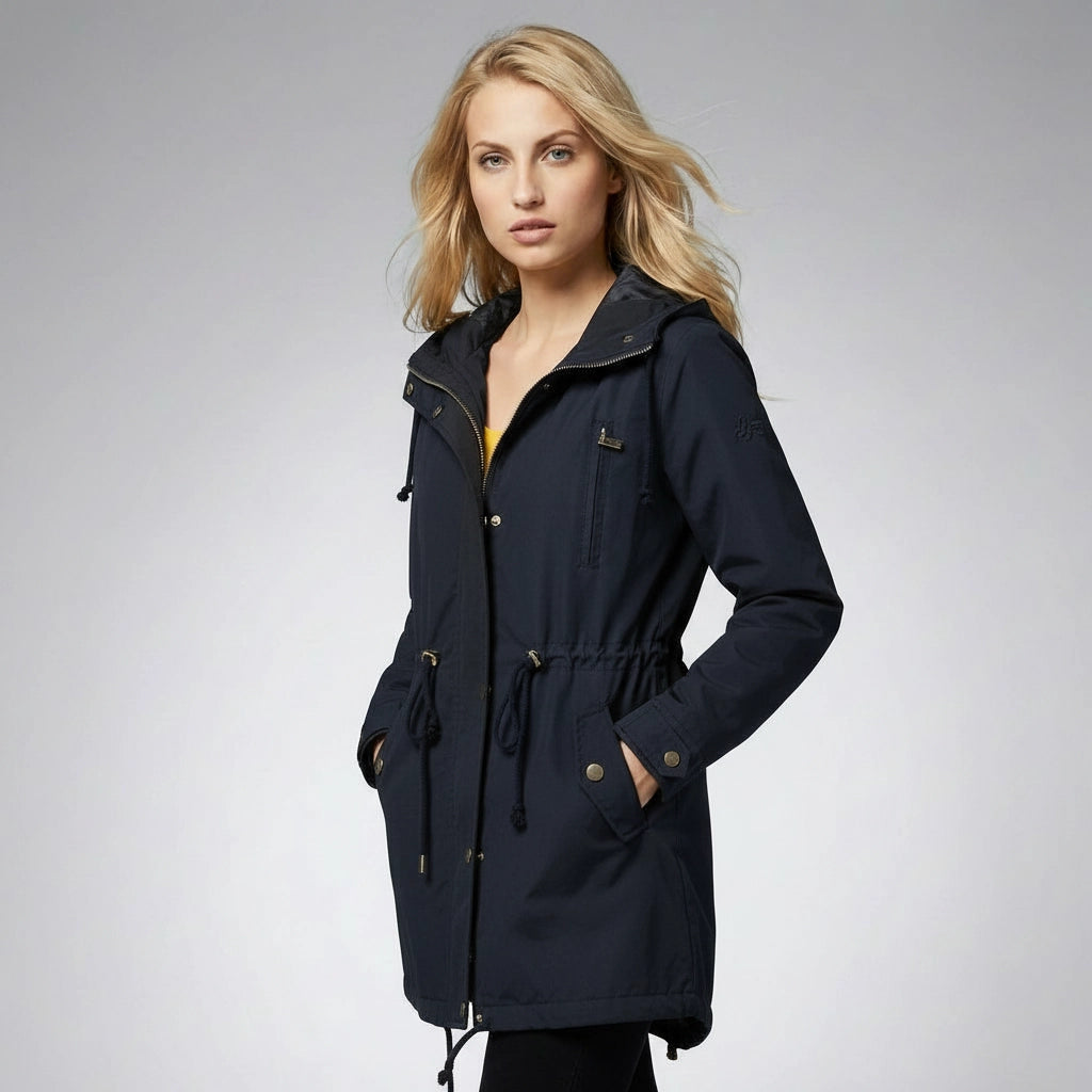 Leichte Damen Jacke für den Frühling mit Kapuze