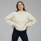 Pullover für Damen mit lockerer Passform und klassischem Rundhals