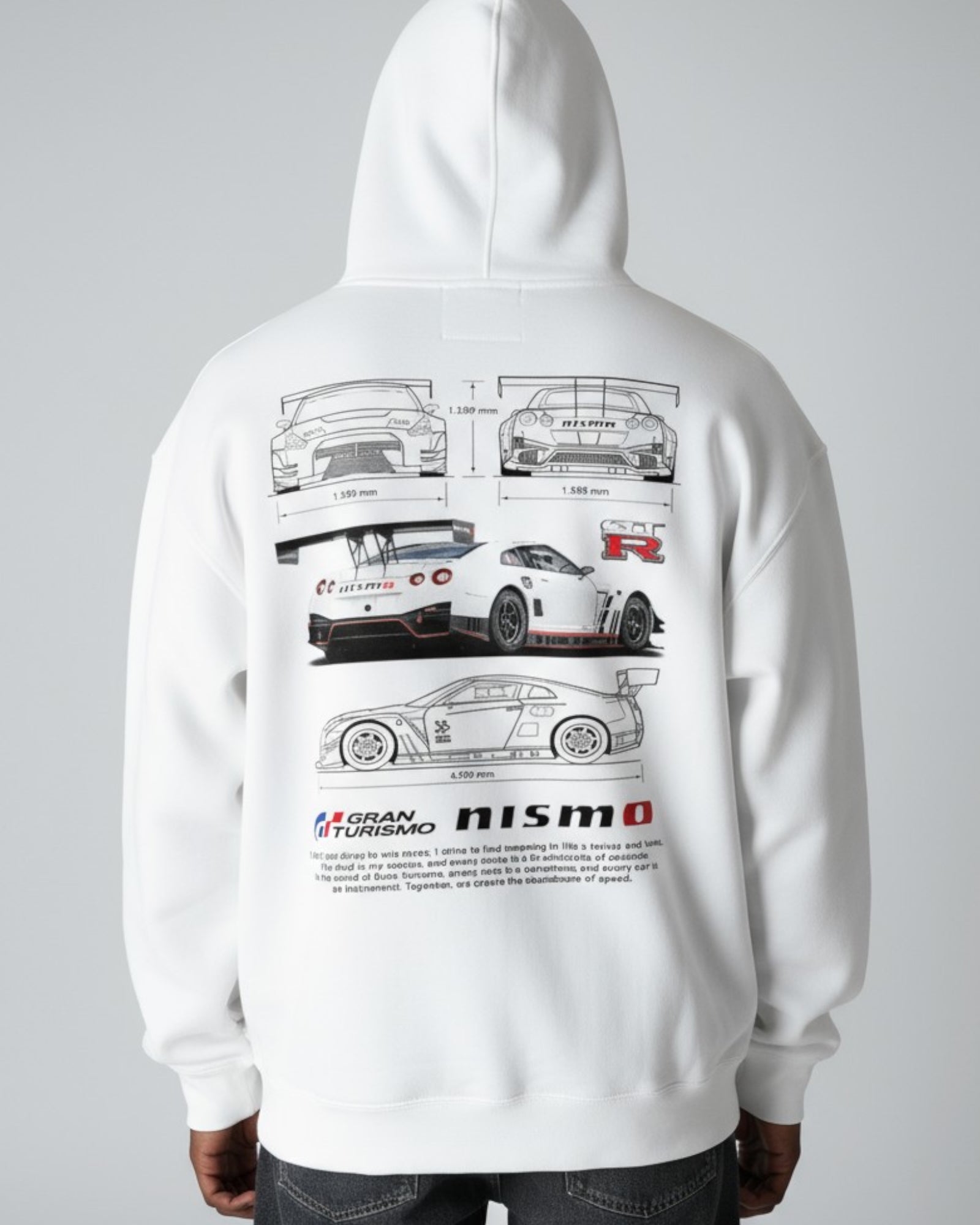 Stilvoller Hoodie für Herren mit Rückendruck