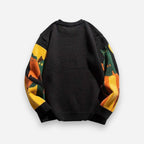 Unisex Pullover mit Tiermotiv und Rundhalsausschnitt