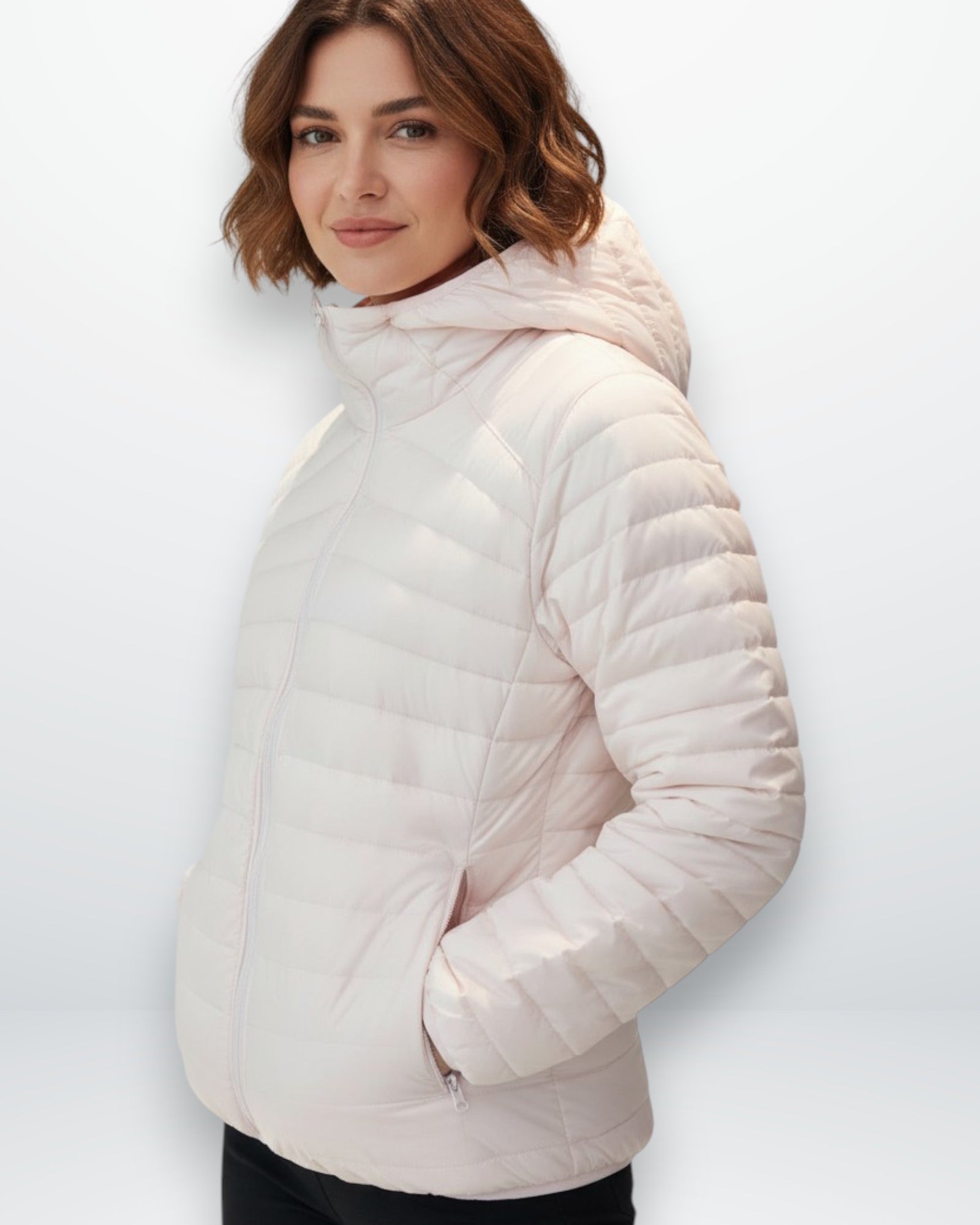 Wendbare Übergangsjacke für Damen mit Kapuze
