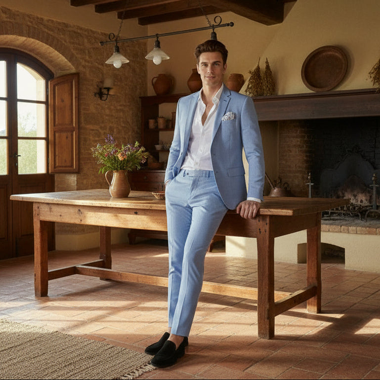 Anzug (2-tlg.Set) für Herren im Slim Fit