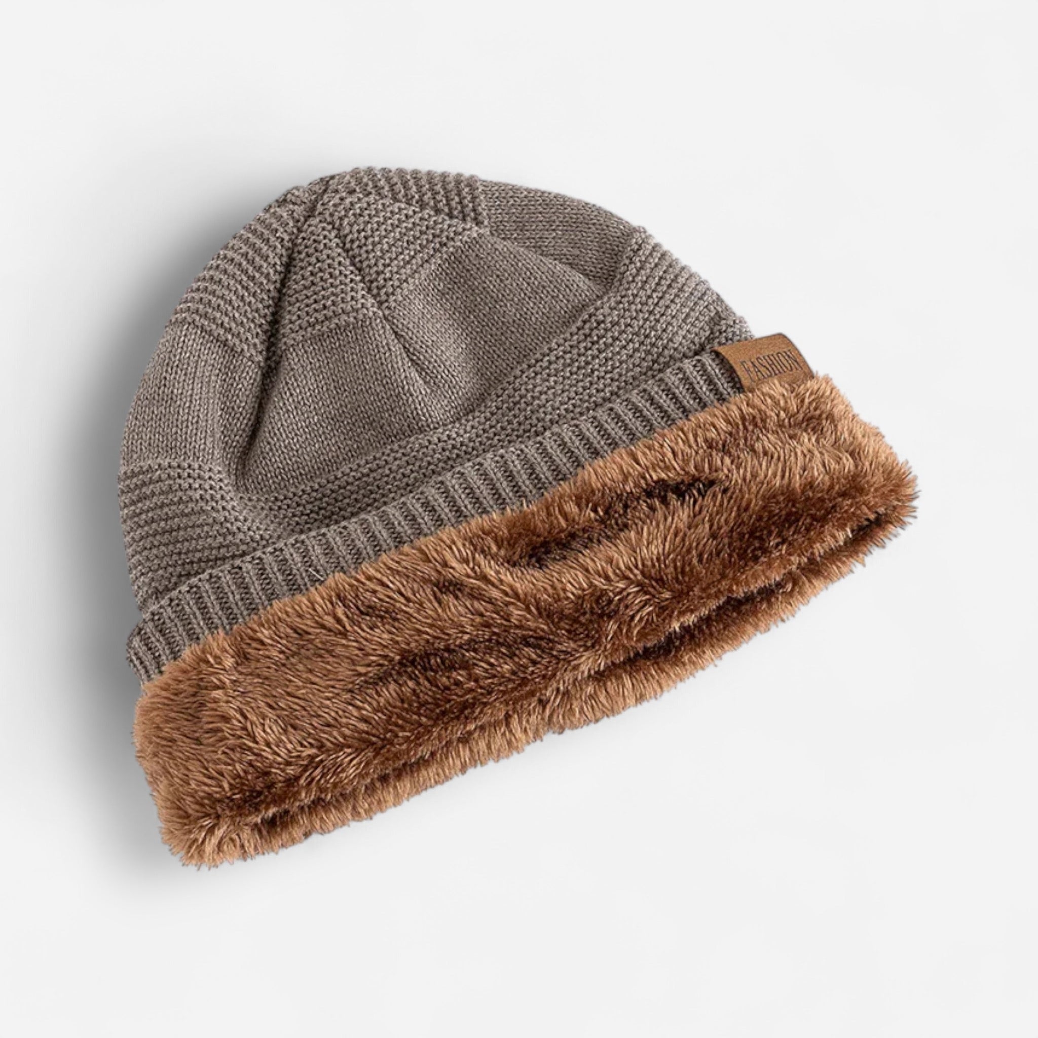 Gefütterte Jersey Mütze im Beanie-Stil