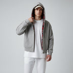 Oversized 2-in-1 Wende-Hoodie mit Karoseite