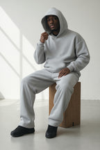 Oversized Loungewear Set für Herren mit Kapuzen Sweatshirt und Jogginghose