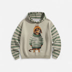 Damen Hoodie mit Hundemotiv und Kapuze