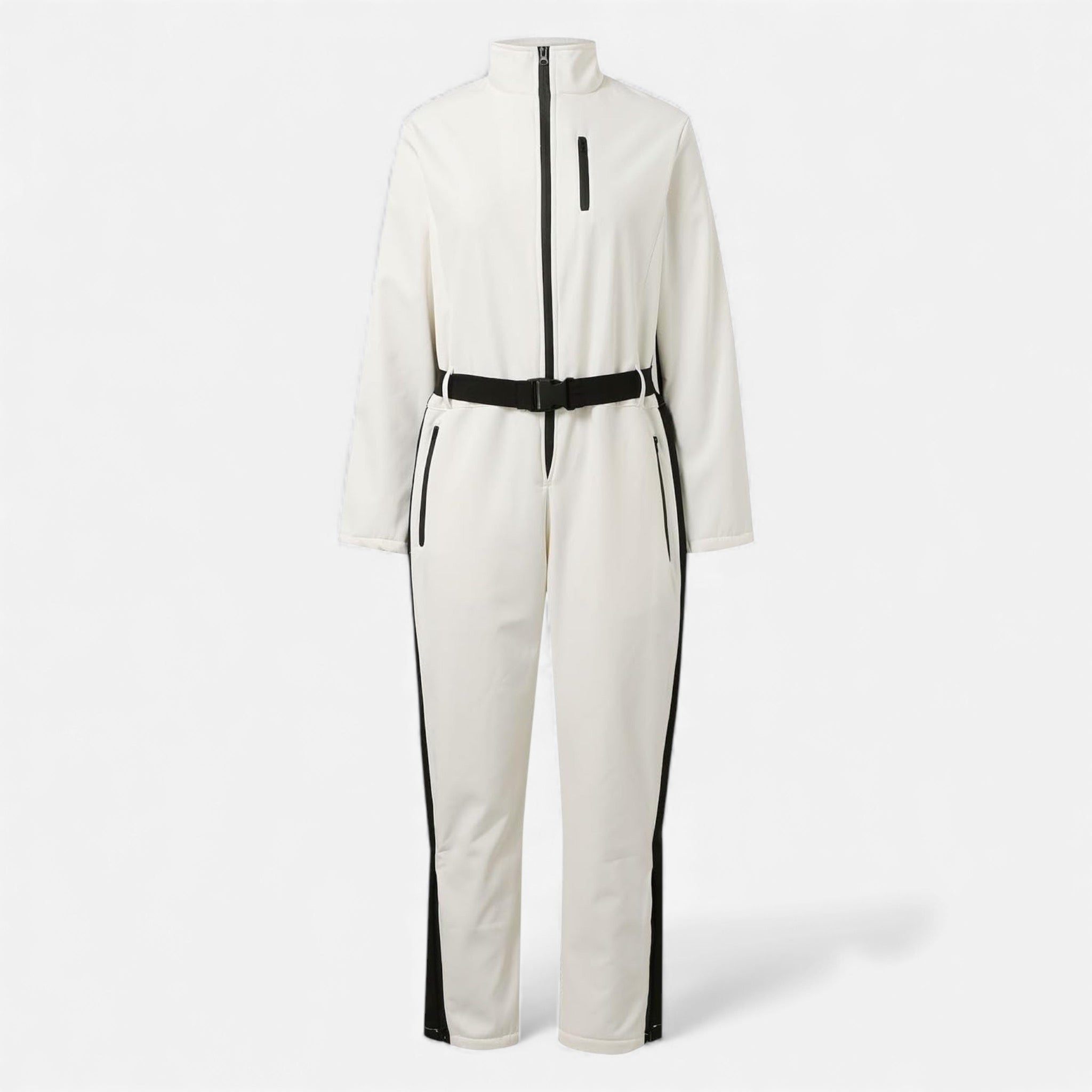 Damen Skianzug tailliert mit Kontrastdetails – figurbetont & sportlich