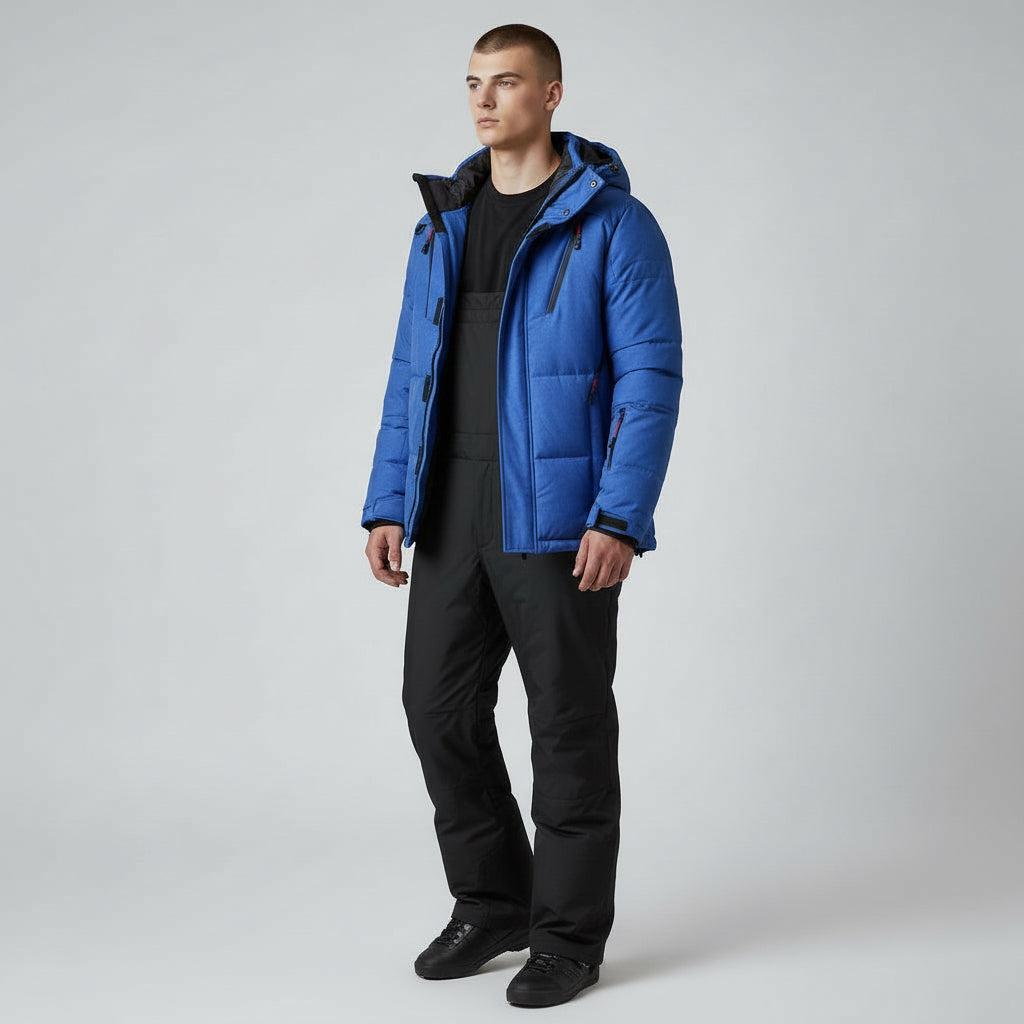 Herren Skianzug-Set mit Jacke und Skihose mit Hosenträgern