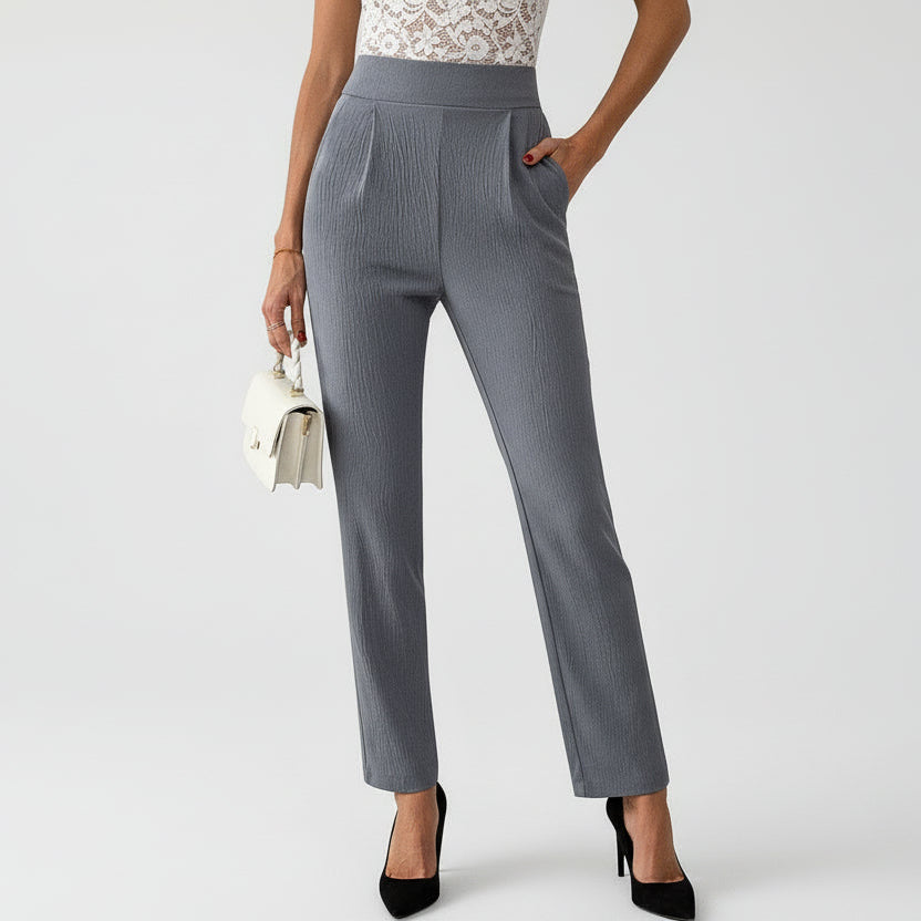 Hose für Damen mit hohem Bund und cropped Design im eleganten Schnitt