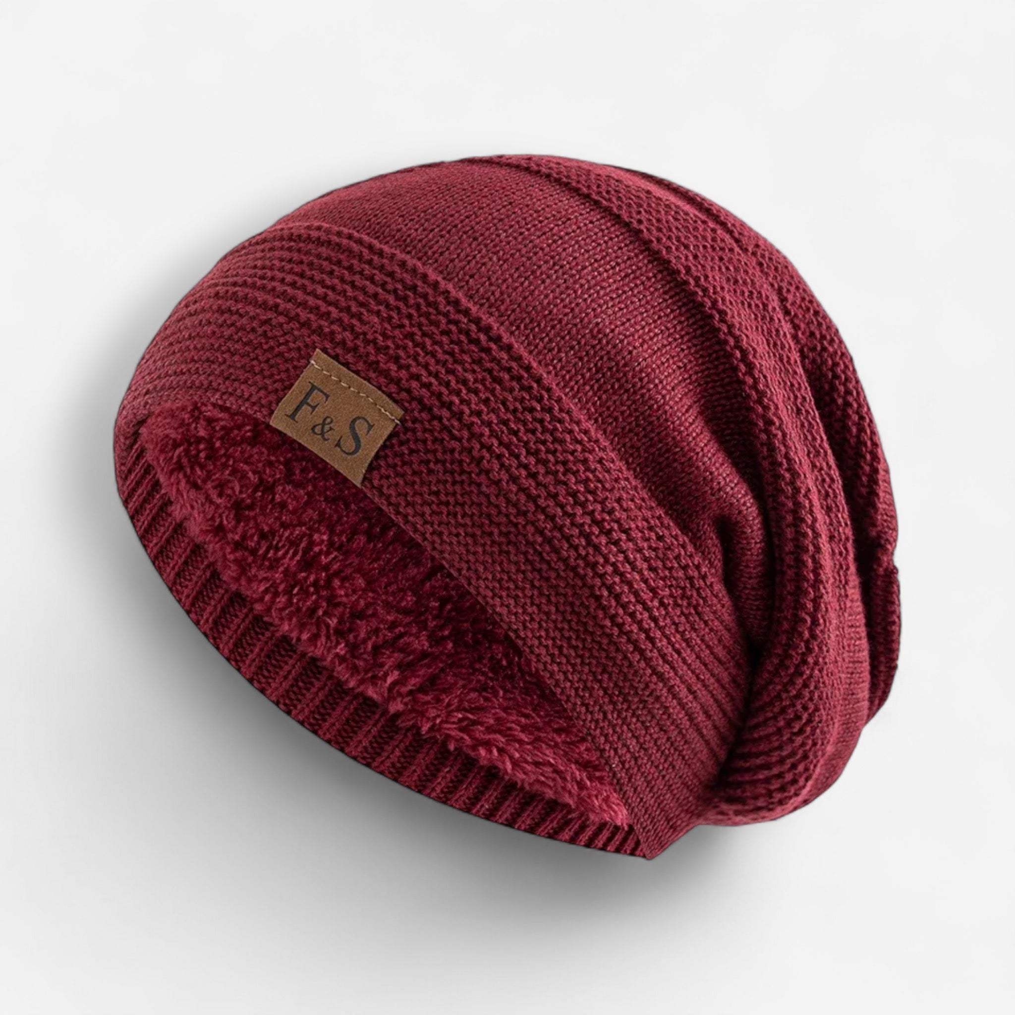 Gefütterte Jersey Mütze im Beanie-Stil