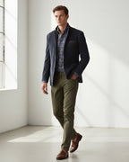 Casual Herrenblazer aus Baumwolle mit großen aufgesetzten Taschen