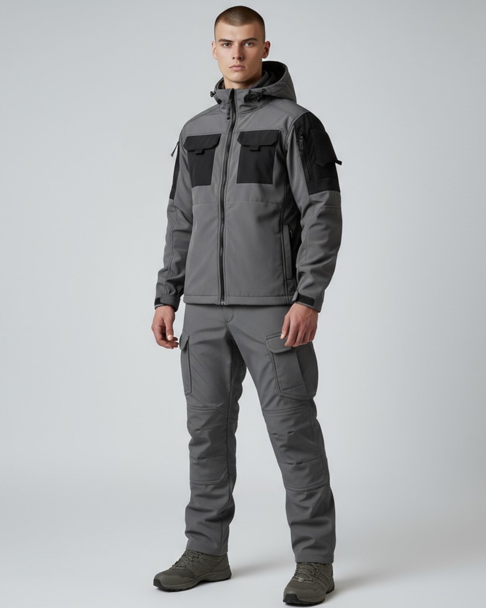 Zweiteiliges Herren-Set im Cargo-Stil