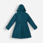 Wintermantel A-Linien mit Kapuze und Stehkragen für Damen | Mittelang