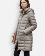 Gesteppten Damen Winterjacke mit Kapuze