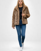 Leoparden Winterjacke für Damen