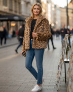 Leoparden Winterjacke für Damen