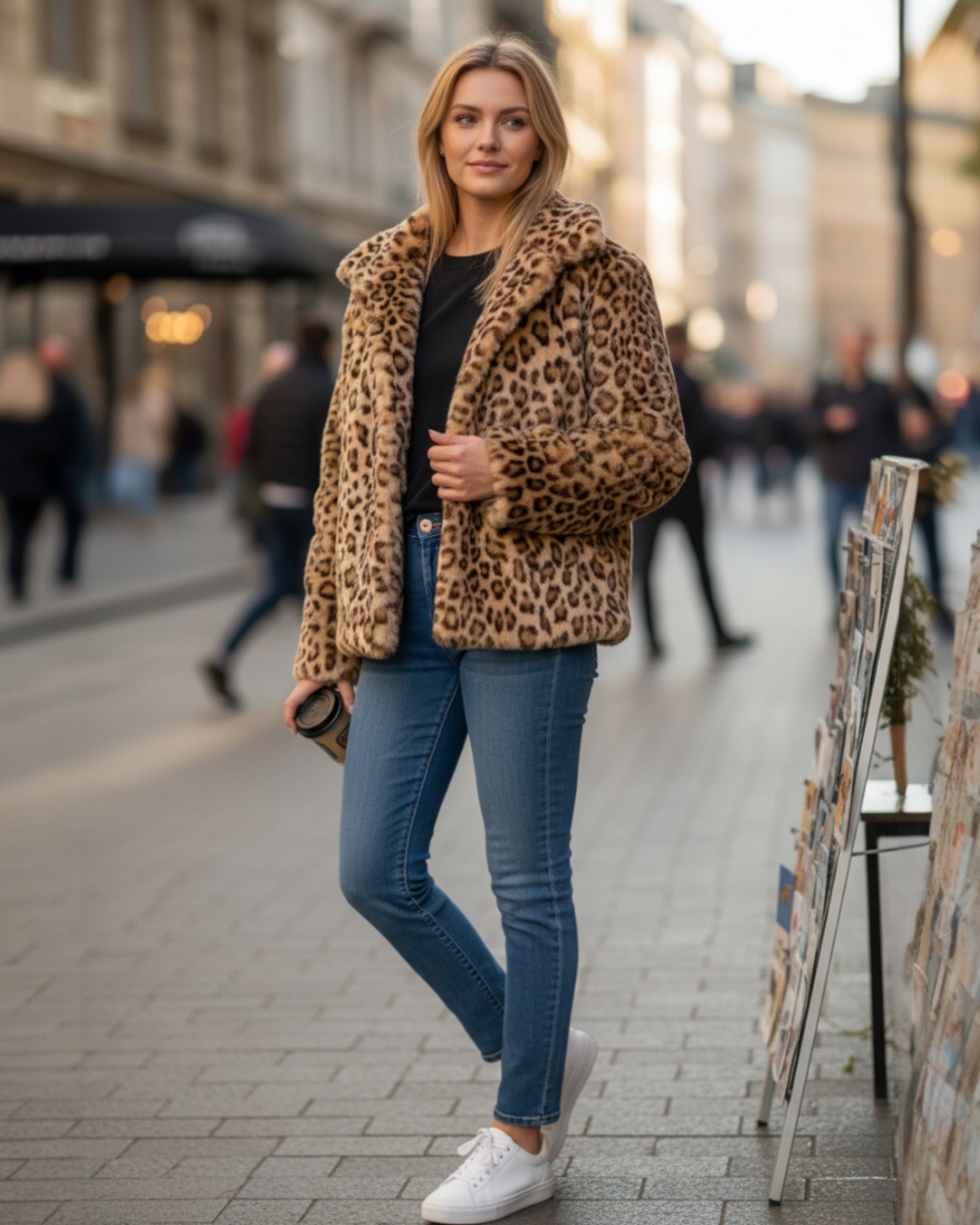 Leoparden Winterjacke für Damen