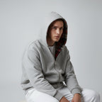 Oversized 2-in-1 Wende-Hoodie mit Karoseite