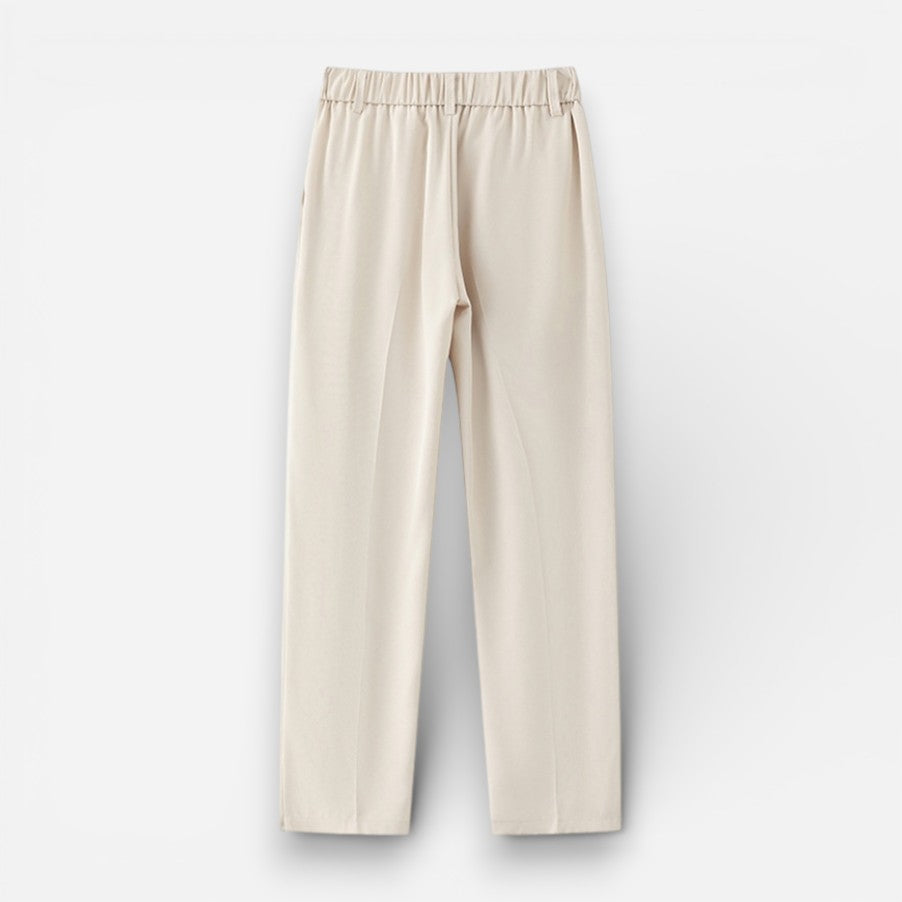 Anzughose für Herren mit bequemem elastischem Bund hinten in gerader Passform