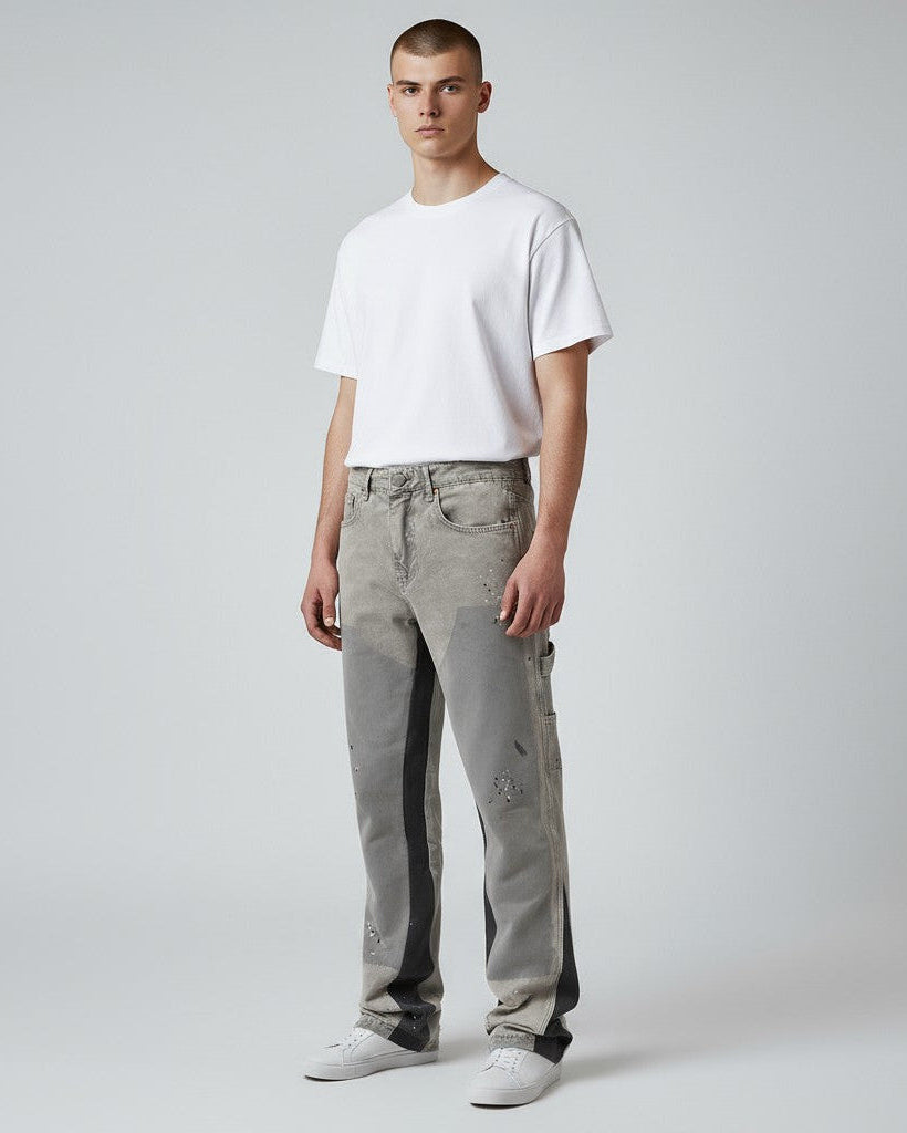 Schlaghose für Herren aus Denim im Carpetener-Stil