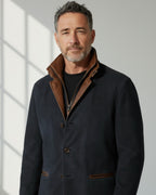 Jacke für Herren mit Reißverschluss-Stehkragen im Blazer-Stil