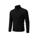 Klassischer Rollkragenpullover für Herren mit Rippstruktur