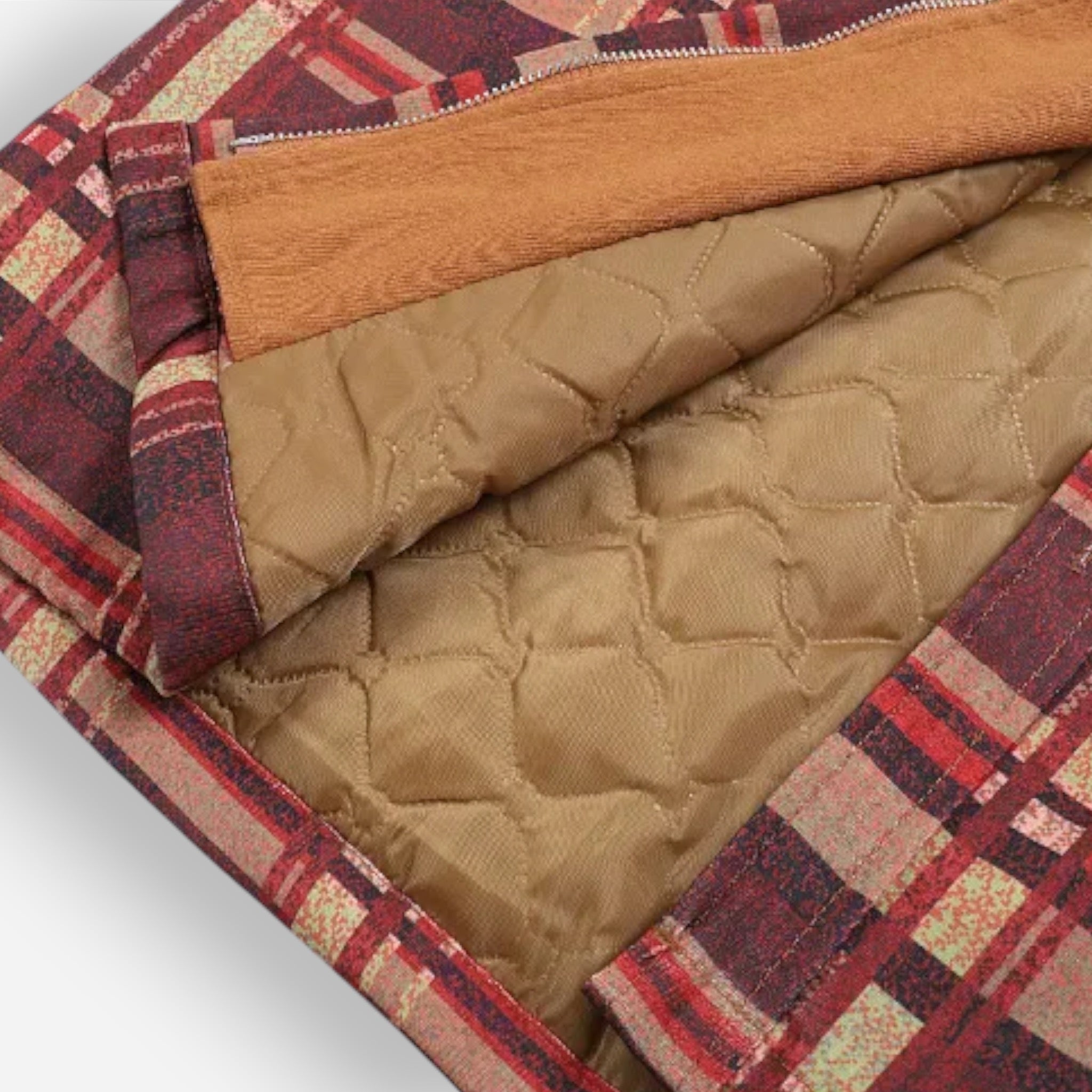 Gefütterte Holzfällerjacke für Herren mit Kapuze