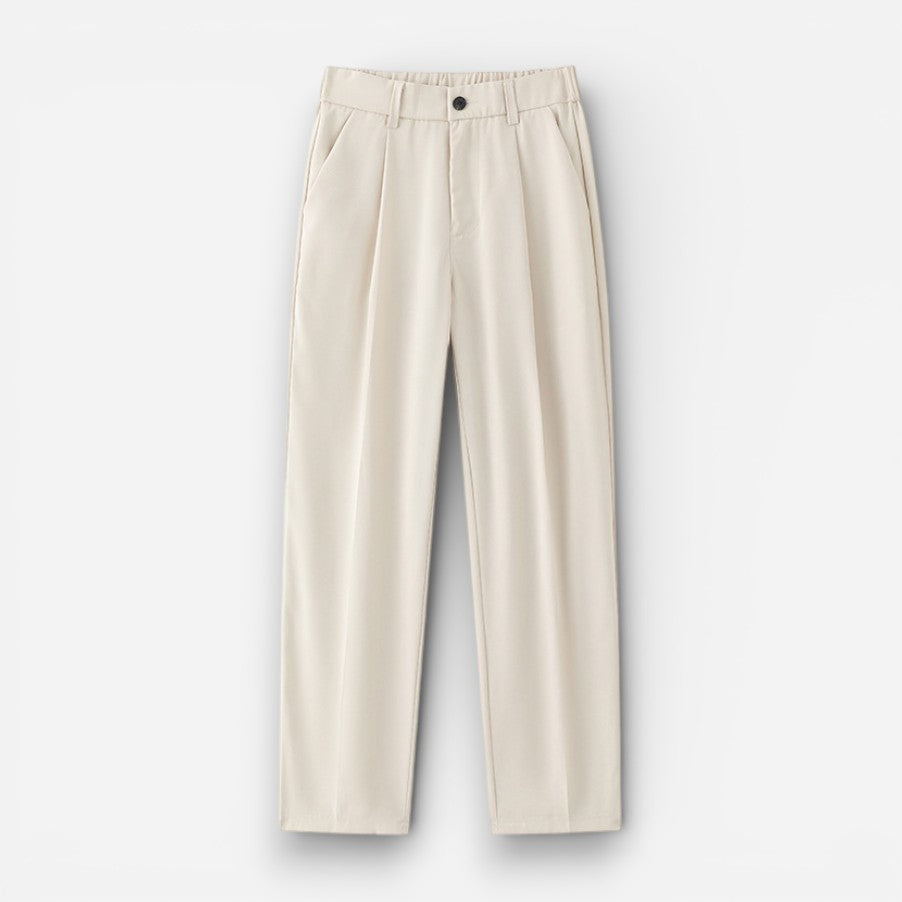 Anzughose für Herren mit bequemem elastischem Bund hinten in gerader Passform