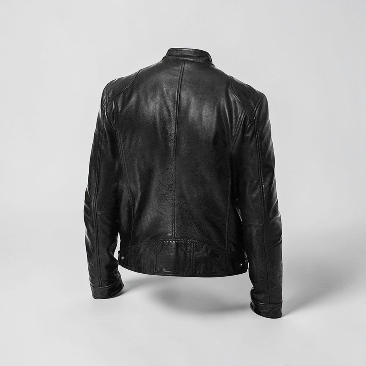 Leichte Herren Jacke in kurzer Länge mit Stehkragen und Reißverschluss Brusttaschen
