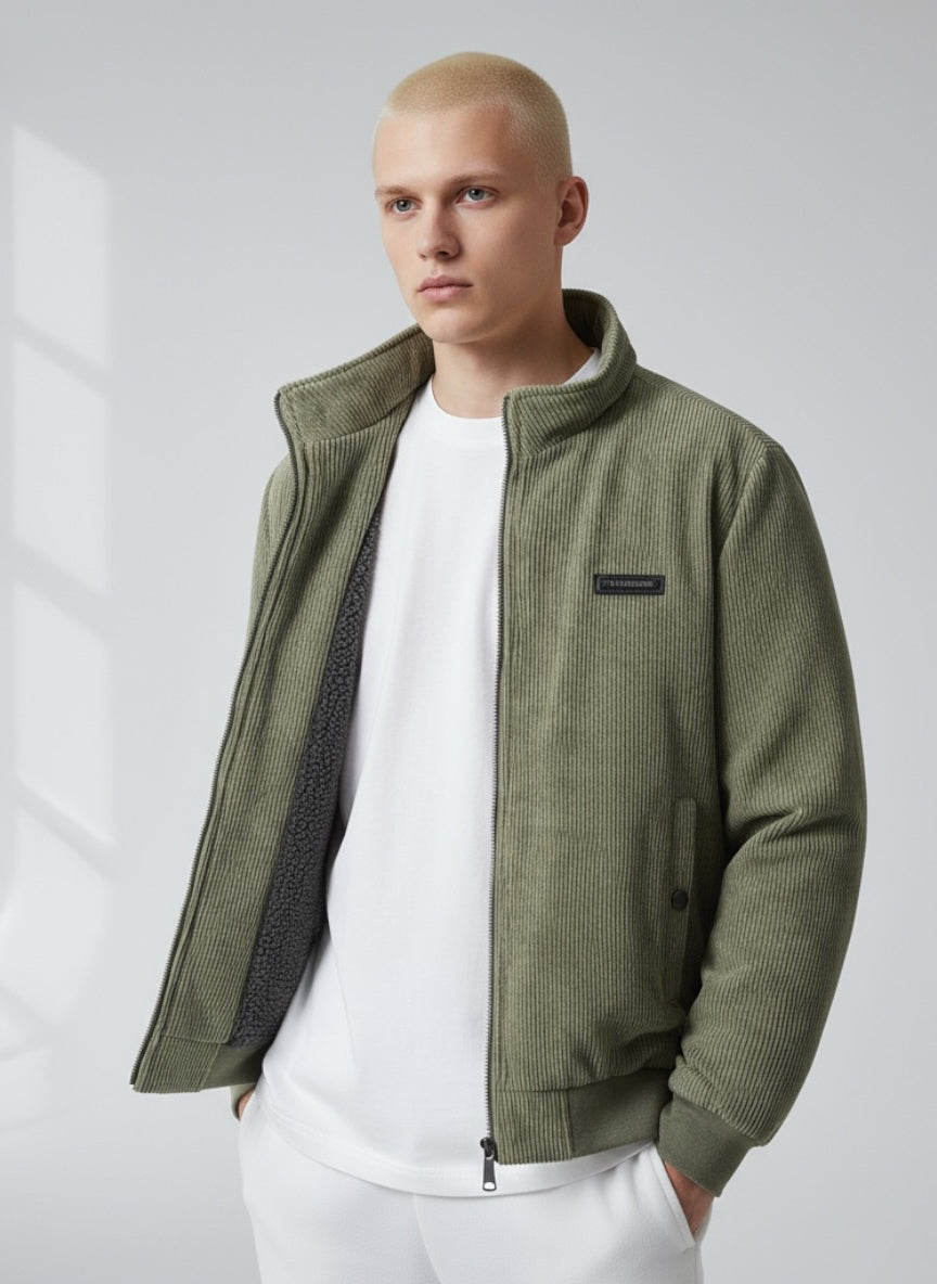 Blouson für Herren mit Stehkragen und warmem Innenfutter