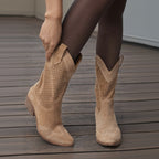 Cowboy-Stiefel mit Reißverschluss für Damen