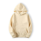 Basic Hoodie für Damen mit Kapuze und Kordelzug einfarbig