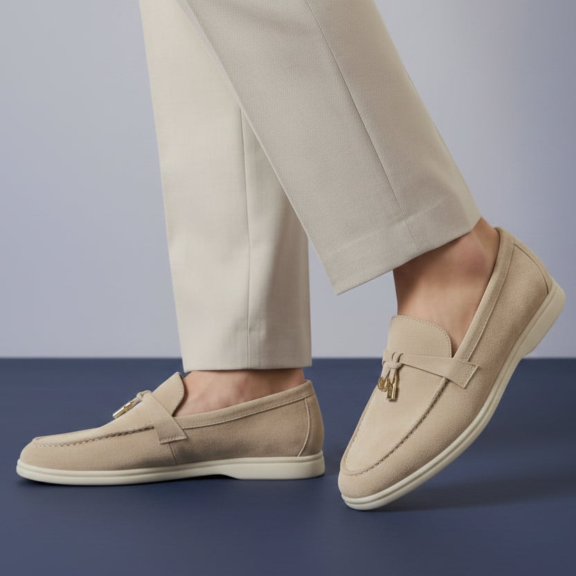 Herren Loafer mit Zierdetail und schmaler Spitze