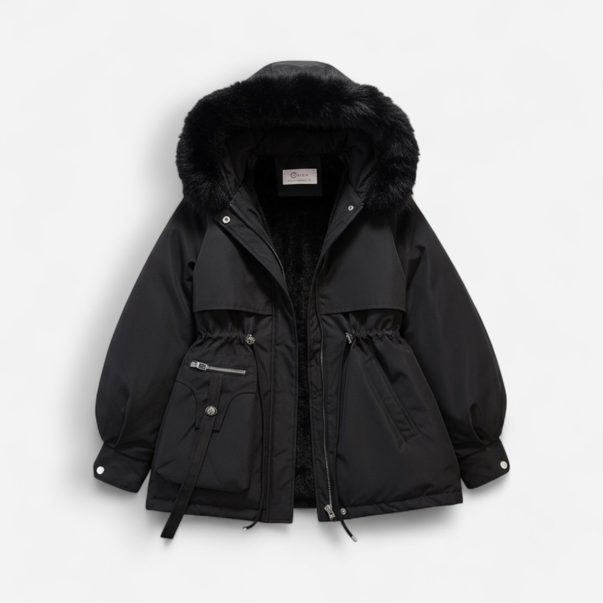 Taillierte Winterjacke für Damen – warm gefüttert und wasserdicht