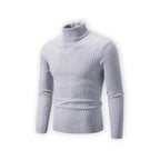 Klassischer Rollkragenpullover für Herren mit Rippstruktur