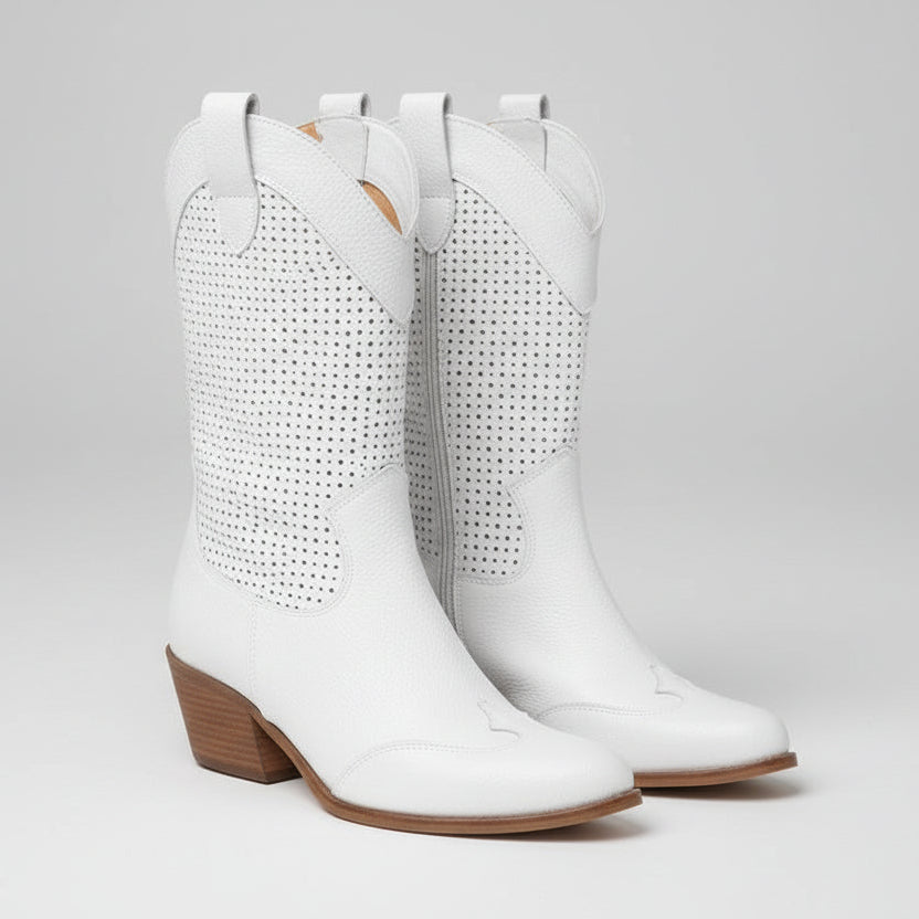 Cowboy-Stiefel mit Reißverschluss für Damen