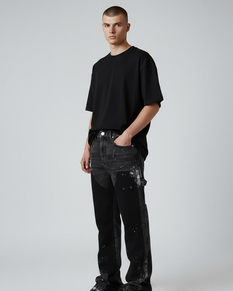 Schlaghose für Herren aus Denim im Carpetener-Stil