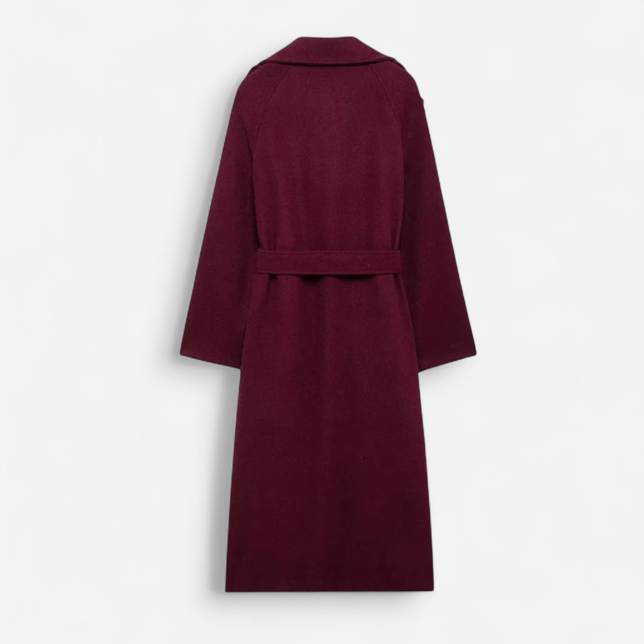 Extra langer Damen Zweireiher-Mantel