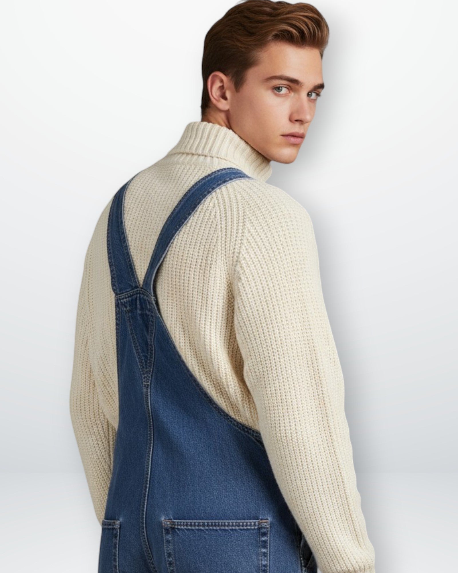 Jeans Latzhose für Herren mit verstellbaren Trägern - lang