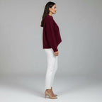 Pullover für Damen mit lockerer Passform und klassischem Rundhals