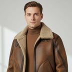 Klassische Fliegerjacke mit Fleecefutter für Herren