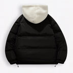 Puffer Winterjacke mit Fleece-Futter und Kapuze für Damen