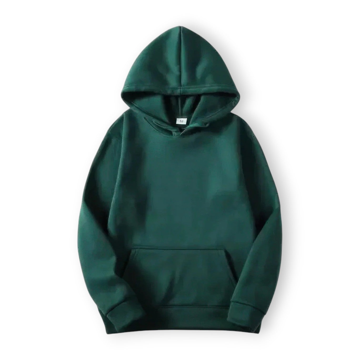 Basic Hoodie für Damen mit Kapuze und Kordelzug einfarbig