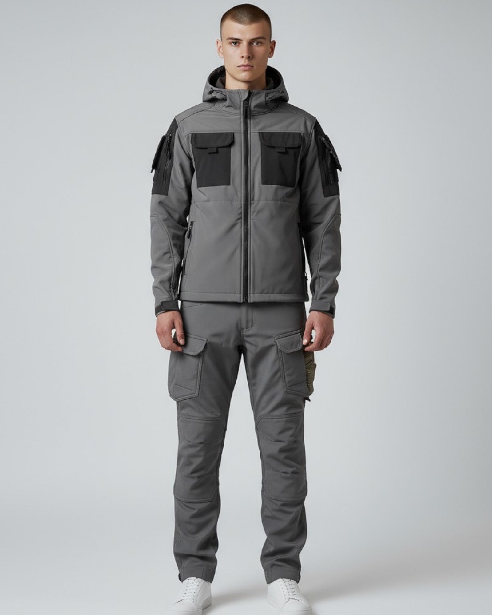 Zweiteiliges Herren-Set im Cargo-Stil