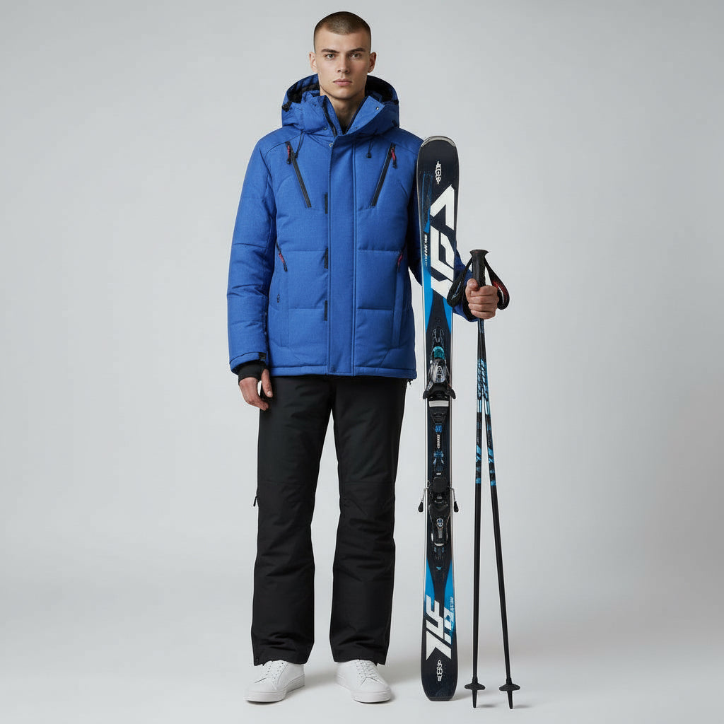 Herren Skianzug-Set mit Jacke und Skihose mit Hosenträgern