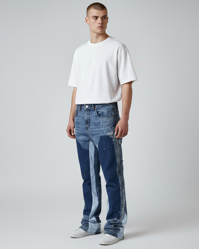 Schlaghose für Herren aus Denim im Carpetener-Stil